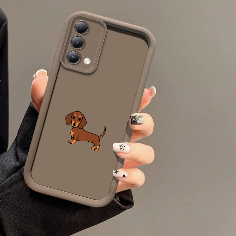 Realme C67 - Dachshund Silhouette Dog Phone Case For