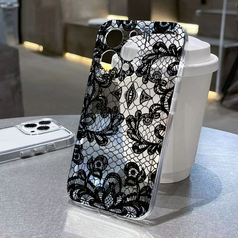 Trendy Black Lace Flower Patte - đánh giá và giá Xiaomi Poco X6