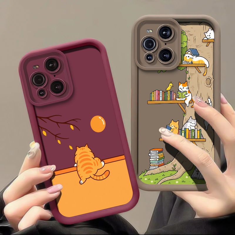 Cartoon Animal Cat Phone Case  - đánh giá và giá Oppo Find X8