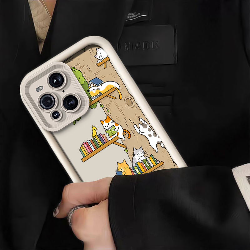 Cartoon Animal Cat Phone Case  - đánh giá và giá Oppo Find X8